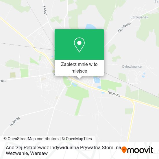 Mapa Andrzej Petrolewicz Indywidualna Prywatna Stom. na Wezwanie