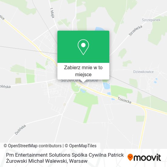 Mapa Pm Entertainment Solutions Spółka Cywilna Patrick Żurowski Michał Walewski