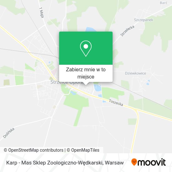 Mapa Karp - Mas Sklep Zoologiczno-Wędkarski