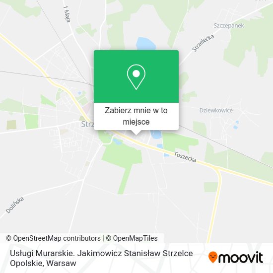 Mapa Usługi Murarskie. Jakimowicz Stanisław Strzelce Opolskie