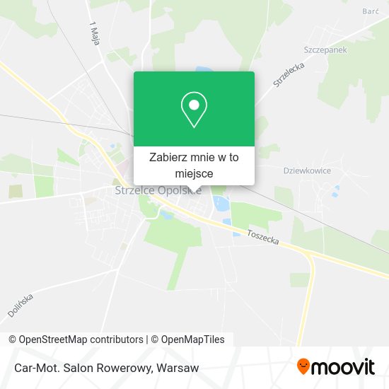 Mapa Car-Mot. Salon Rowerowy