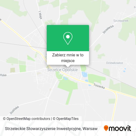 Mapa Strzeleckie Stowarzyszenie Inwestycyjne