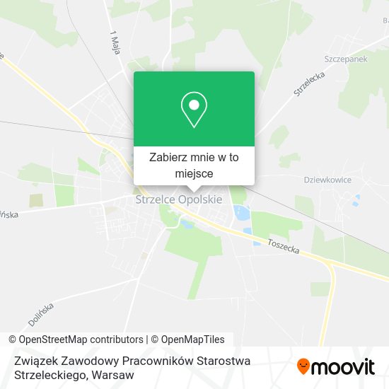 Mapa Związek Zawodowy Pracowników Starostwa Strzeleckiego