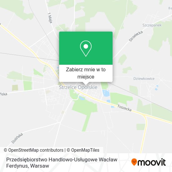 Mapa Przedsiębiorstwo Handlowo-Usługowe Wacław Ferdynus