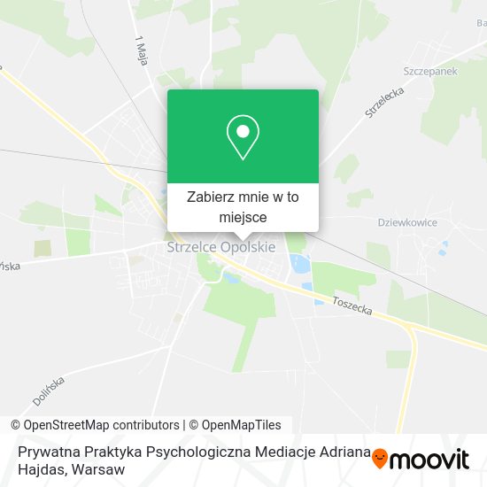 Mapa Prywatna Praktyka Psychologiczna Mediacje Adriana Hajdas