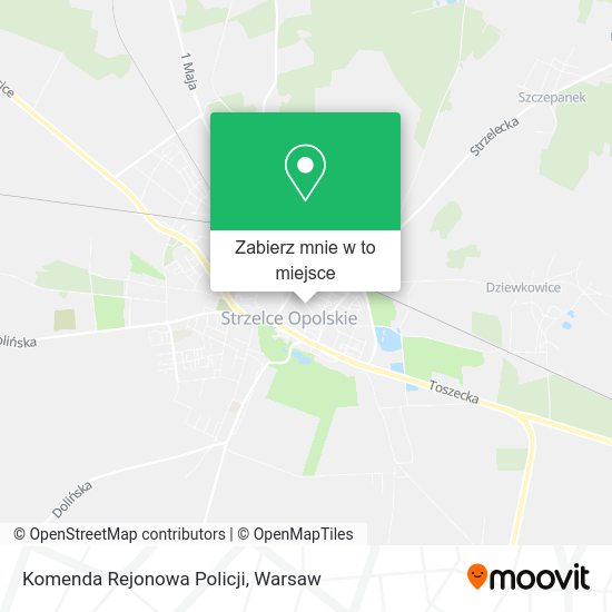 Mapa Komenda Rejonowa Policji