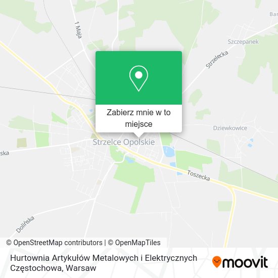 Mapa Hurtownia Artykułów Metalowych i Elektrycznych Częstochowa