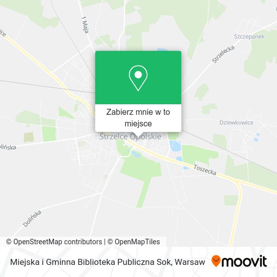 Mapa Miejska i Gminna Biblioteka Publiczna Sok