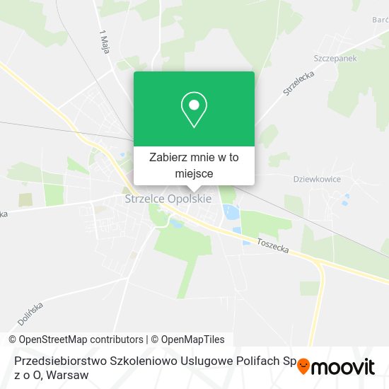 Mapa Przedsiebiorstwo Szkoleniowo Uslugowe Polifach Sp z o O