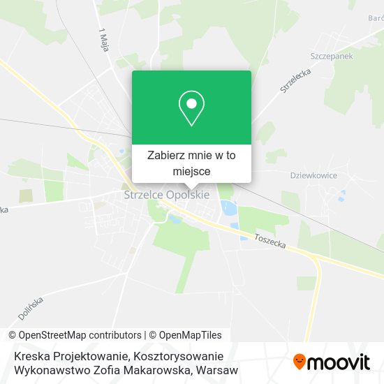 Mapa Kreska Projektowanie, Kosztorysowanie Wykonawstwo Zofia Makarowska