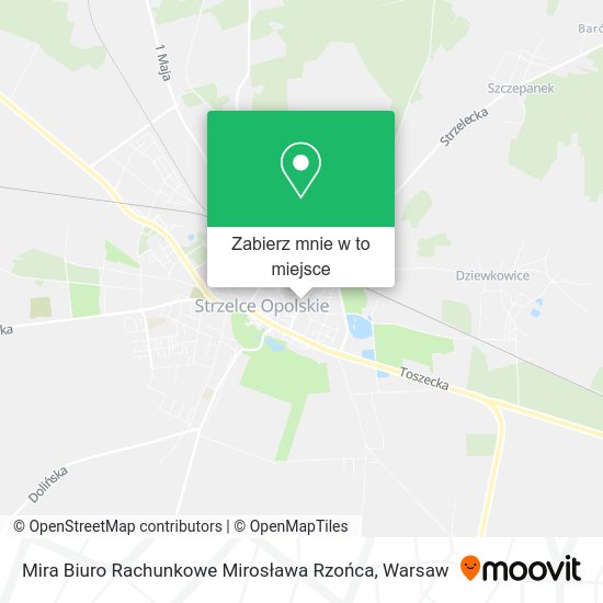 Mapa Mira Biuro Rachunkowe Mirosława Rzońca