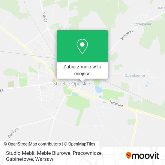 Mapa Studio Mebli. Meble Biurowe, Pracownicze, Gabinetowe