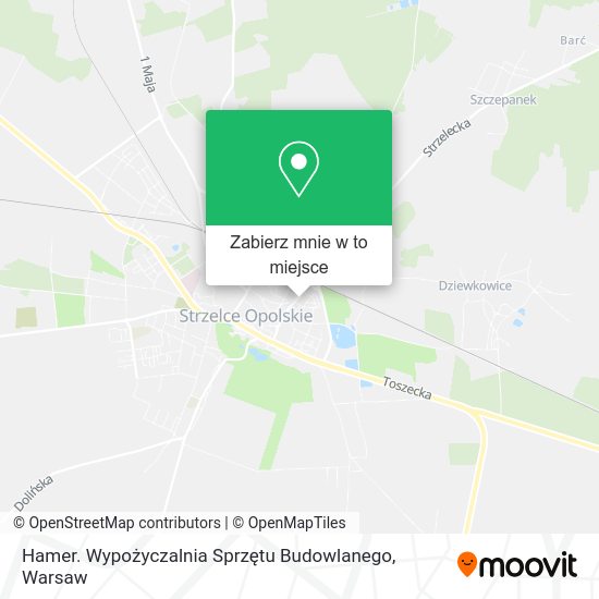 Mapa Hamer. Wypożyczalnia Sprzętu Budowlanego