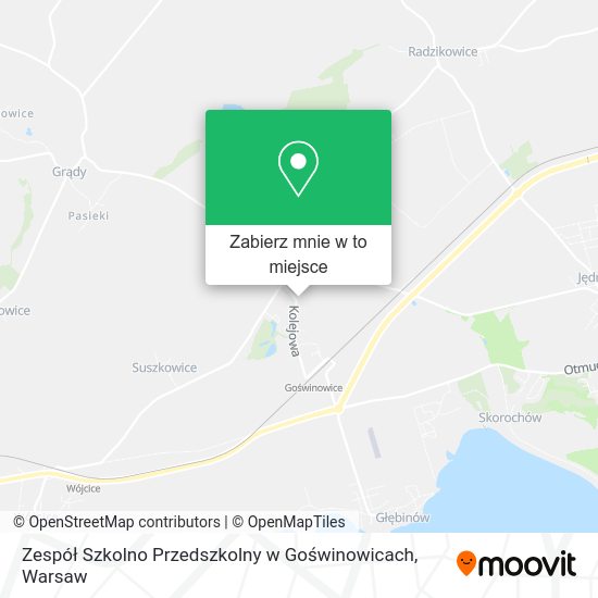 Mapa Zespół Szkolno Przedszkolny w Goświnowicach