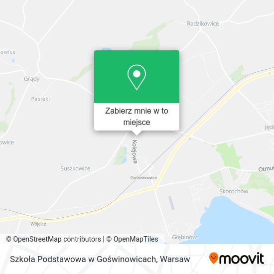 Mapa Szkoła Podstawowa w Goświnowicach