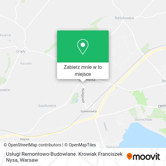 Mapa Usługi Remontowo-Budowlane. Krowiak Franciszek Nysa