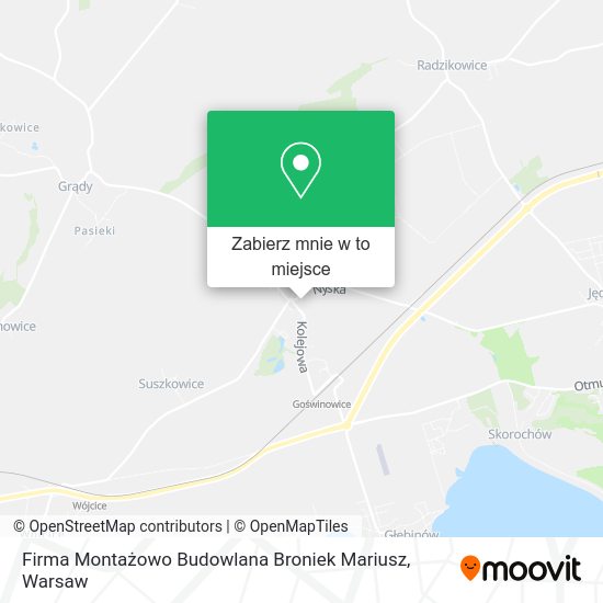 Mapa Firma Montażowo Budowlana Broniek Mariusz