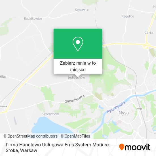 Mapa Firma Handlowo Usługowa Ems System Mariusz Sroka