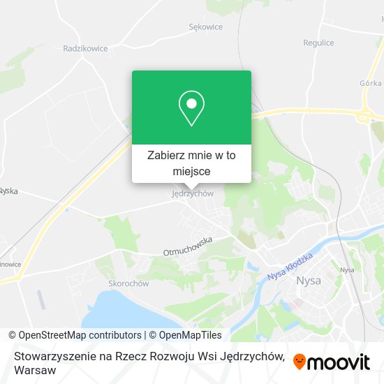 Mapa Stowarzyszenie na Rzecz Rozwoju Wsi Jędrzychów