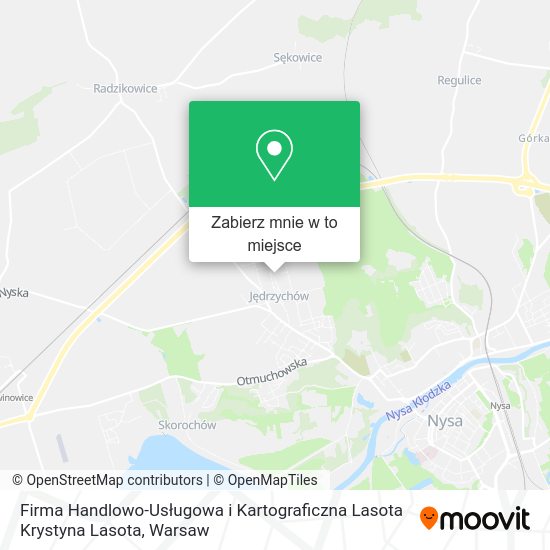 Mapa Firma Handlowo-Usługowa i Kartograficzna Lasota Krystyna Lasota