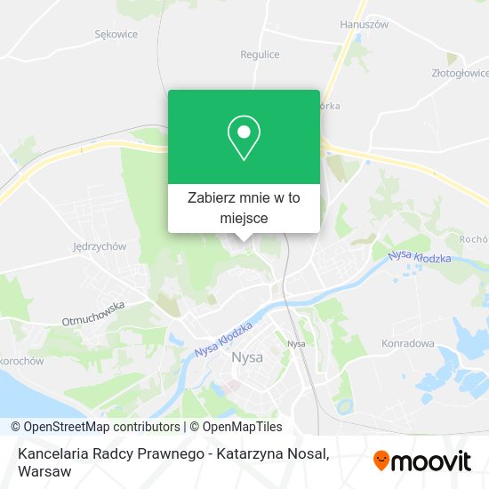 Mapa Kancelaria Radcy Prawnego - Katarzyna Nosal