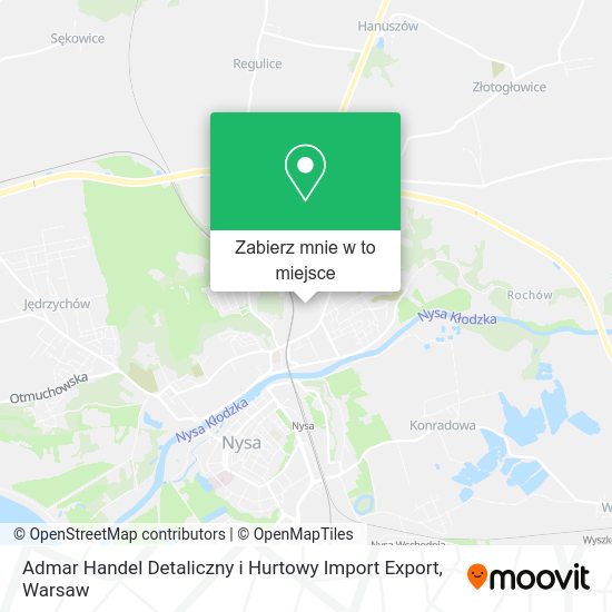 Mapa Admar Handel Detaliczny i Hurtowy Import Export