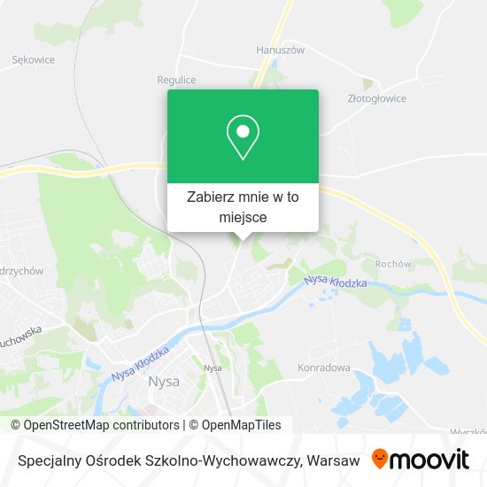 Mapa Specjalny Ośrodek Szkolno-Wychowawczy