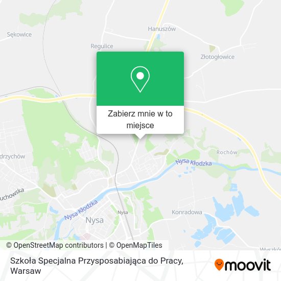 Mapa Szkoła Specjalna Przysposabiająca do Pracy