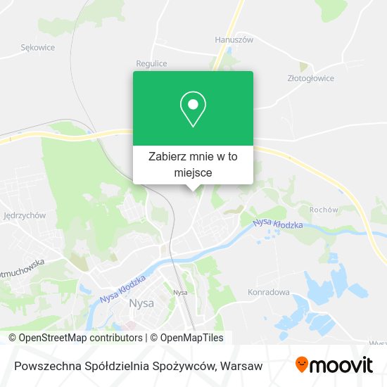 Mapa Powszechna Spółdzielnia Spożywców