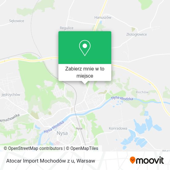 Mapa Atocar Import Mochodów z u