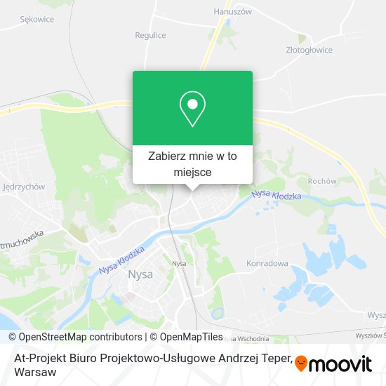 Mapa At-Projekt Biuro Projektowo-Usługowe Andrzej Teper