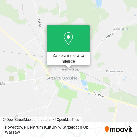 Mapa Powiatowe Centrum Kultury w Strzelcach Op.