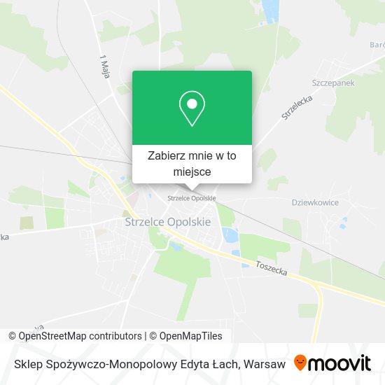 Mapa Sklep Spożywczo-Monopolowy Edyta Łach