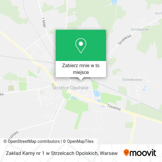 Mapa Zakład Karny nr 1 w Strzelcach Opolskich