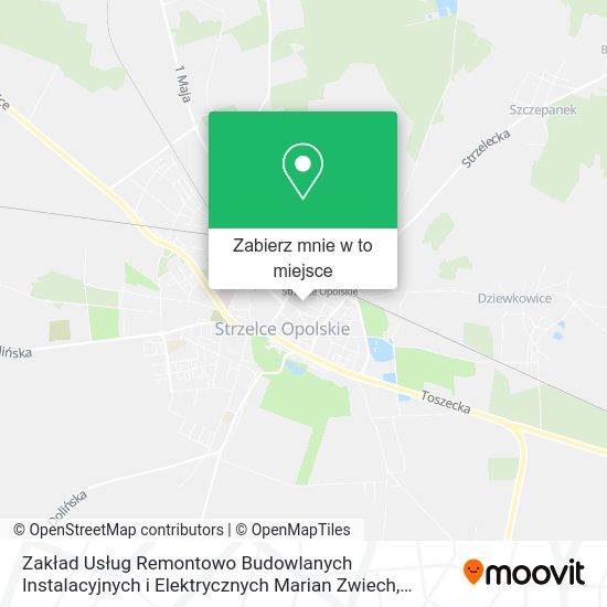 Mapa Zakład Usług Remontowo Budowlanych Instalacyjnych i Elektrycznych Marian Zwiech