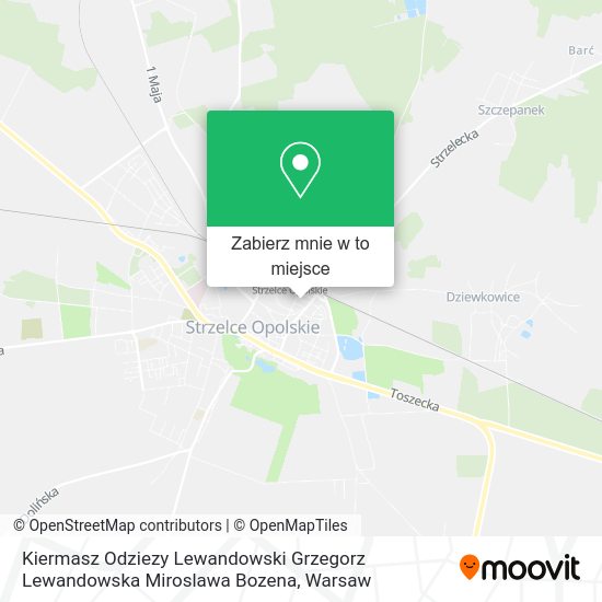 Mapa Kiermasz Odziezy Lewandowski Grzegorz Lewandowska Miroslawa Bozena