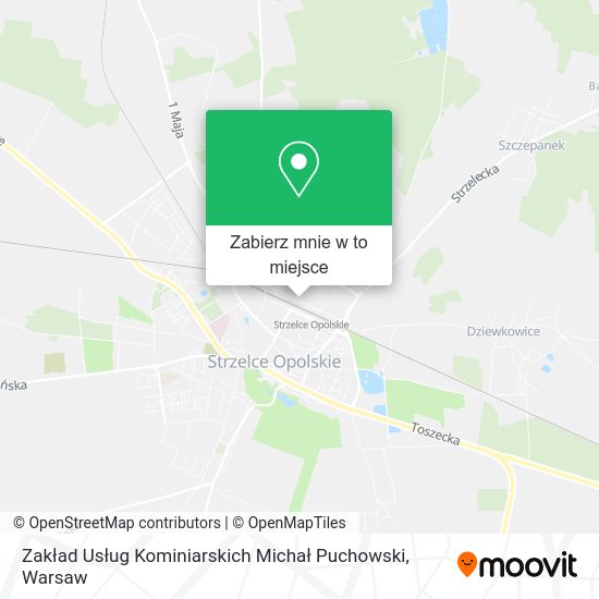 Mapa Zakład Usług Kominiarskich Michał Puchowski