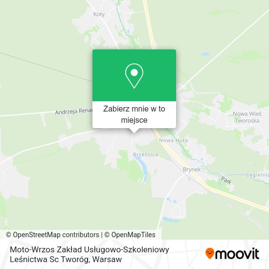 Mapa Moto-Wrzos Zakład Usługowo-Szkoleniowy Leśnictwa Sc Tworóg