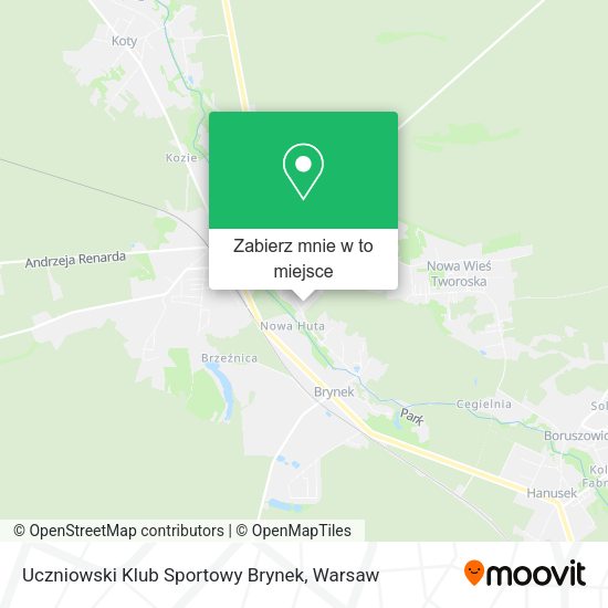 Mapa Uczniowski Klub Sportowy Brynek