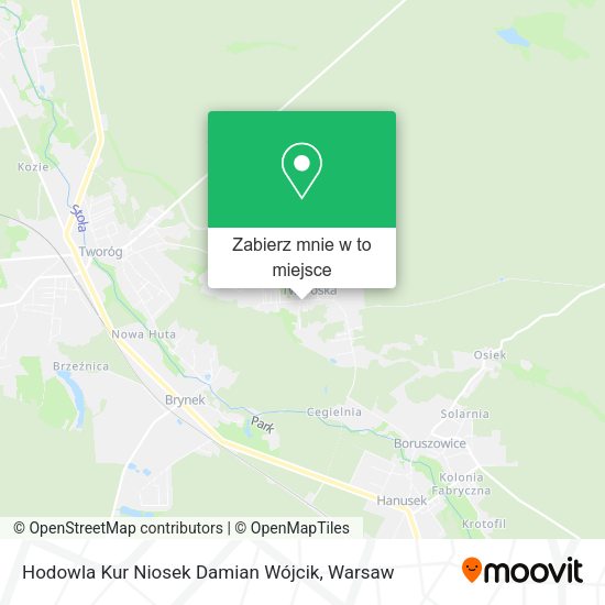 Mapa Hodowla Kur Niosek Damian Wójcik