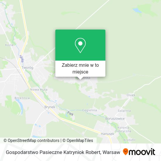 Mapa Gospodarstwo Pasieczne Katryniok Robert