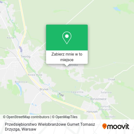 Mapa Przedsiębiorstwo Wielobranżowe Gumet Tomasz Drzyzga