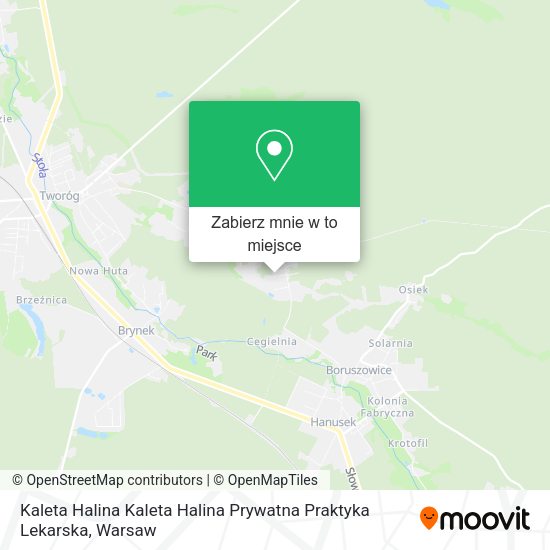 Mapa Kaleta Halina Kaleta Halina Prywatna Praktyka Lekarska