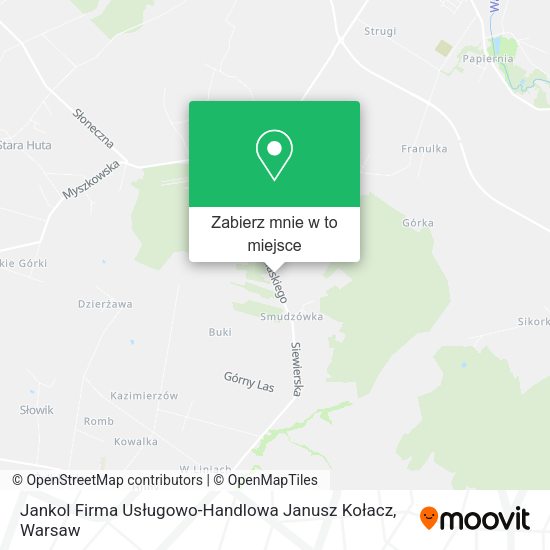 Mapa Jankol Firma Usługowo-Handlowa Janusz Kołacz