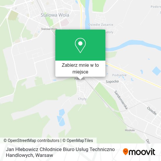 Mapa Jan Hlebowicz Chłodnice Biuro Usług Techniczno Handlowych