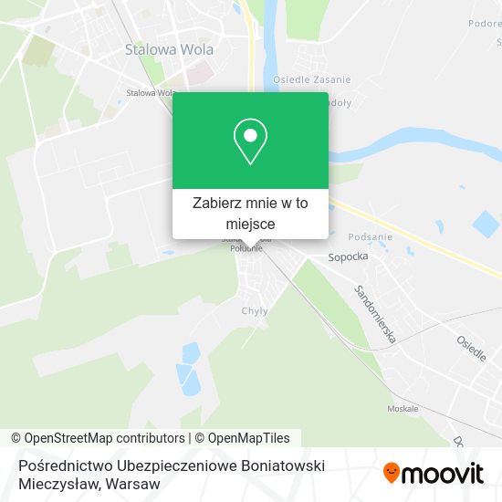 Mapa Pośrednictwo Ubezpieczeniowe Boniatowski Mieczysław