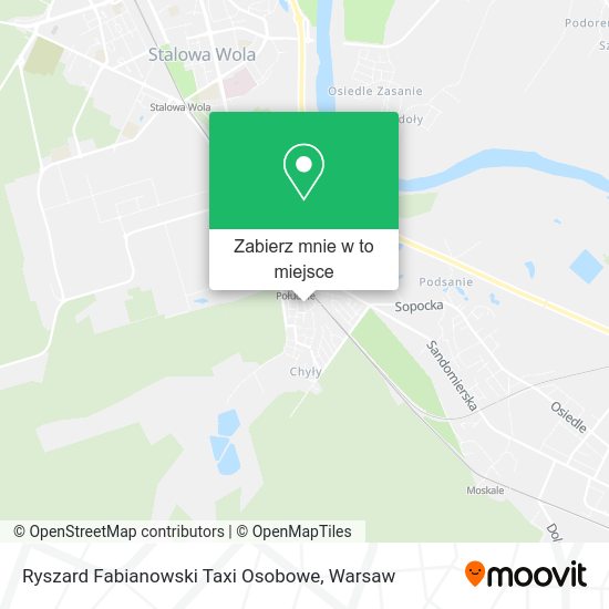 Mapa Ryszard Fabianowski Taxi Osobowe