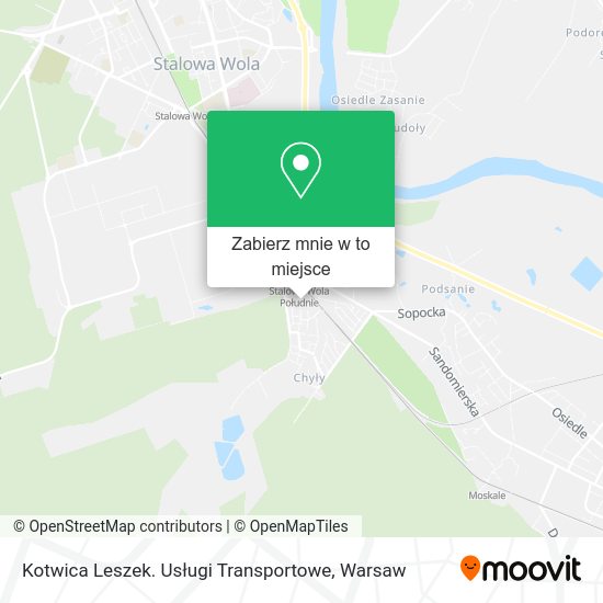 Mapa Kotwica Leszek. Usługi Transportowe