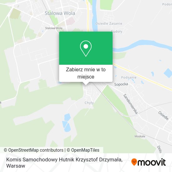 Mapa Komis Samochodowy Hutnik Krzysztof Drzymała