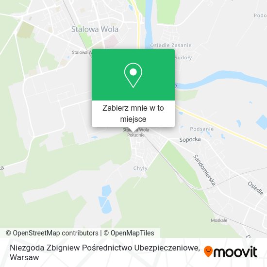 Mapa Niezgoda Zbigniew Pośrednictwo Ubezpieczeniowe